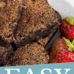 Pinterest Image with text ' Chocolate Brownies'