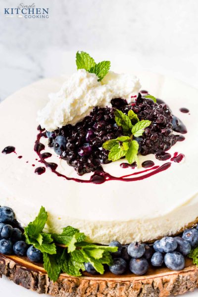 Cheesecake Recipe with Blueberry Sauce